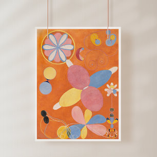 Affiche Hilma Af Klint, Le Dix Plus Grand No4, Art Abstrai