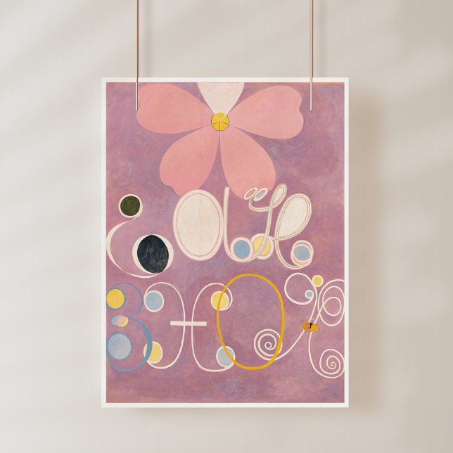 Affiche Hilma Af Klint, Le Dix Plus Grand No5, Art Abstrai (Créateur téléchargé)