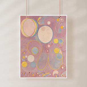 Affiche Hilma Af Klint, Le Dix Plus Grand No8, Art Abstrai