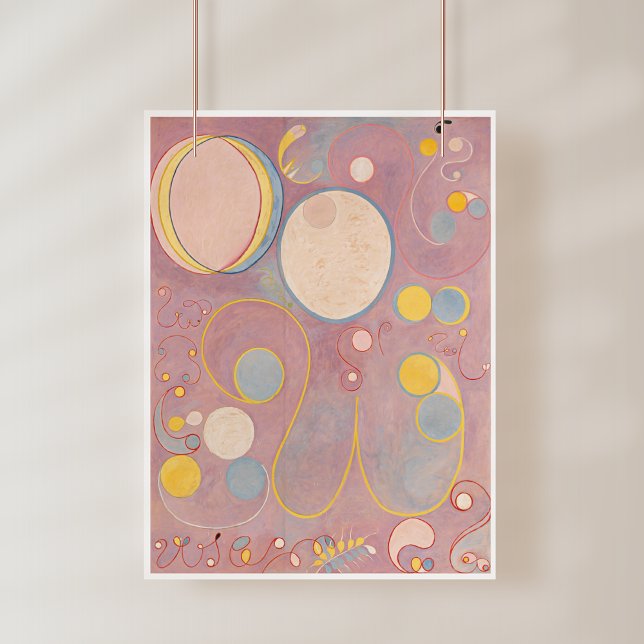 Affiche Hilma Af Klint, Le Dix Plus Grand No8, Art Abstrai (Créateur téléchargé)