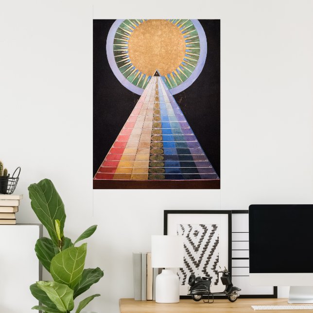 Affiche Hilma Af Klint, Retable No.1, Art Abstrait (Bureau à domicile)