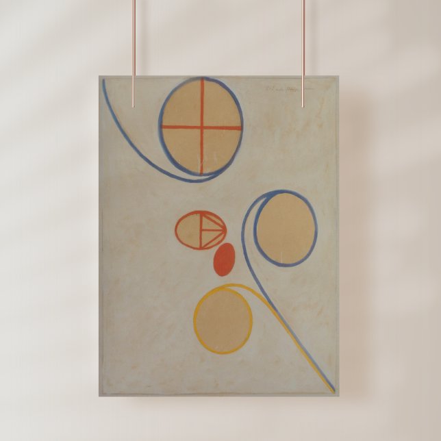 Affiche Hilma Af Klint, Seven Point Star No2, Art Abstrait (Créateur téléchargé)