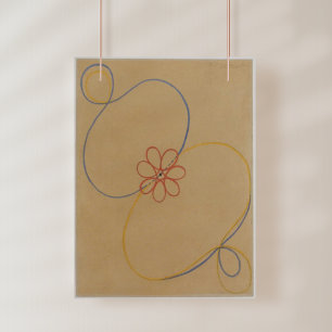 Affiche Hilma Af Klint, Seven Point Star No5, Art Abstrait