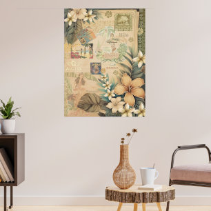 Affiche Hilo Hula, un album vintage hawaïen