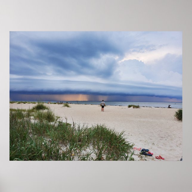 Affiche Hilton Head Island Beach Thunderstorm (Devant)