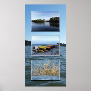 Affiche Hilton Head triptyque d'eau