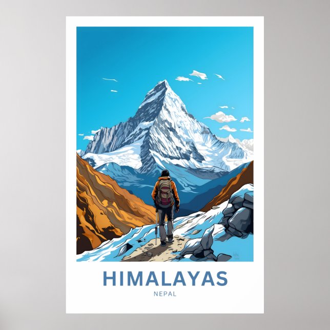 Affiche Himalayas Népal Imprimer (Devant)