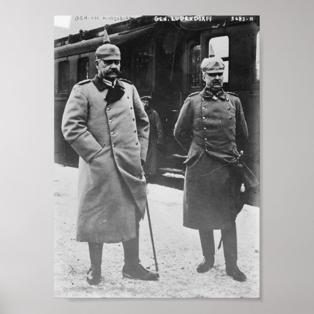 Affiche Hindenburg et Ludendorff (Devant)