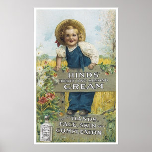 Affiche Hinds Miel et crème aux amandes