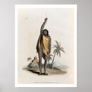 Affiche Hindu Priest, pub. par Edward Orme, 1804 (litho)