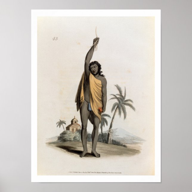 Affiche Hindu Priest, pub. par Edward Orme, 1804 (litho) (Devant)