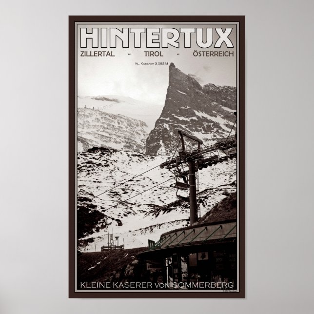 Affiche Hintertux - Kleine Kaserer (Devant)