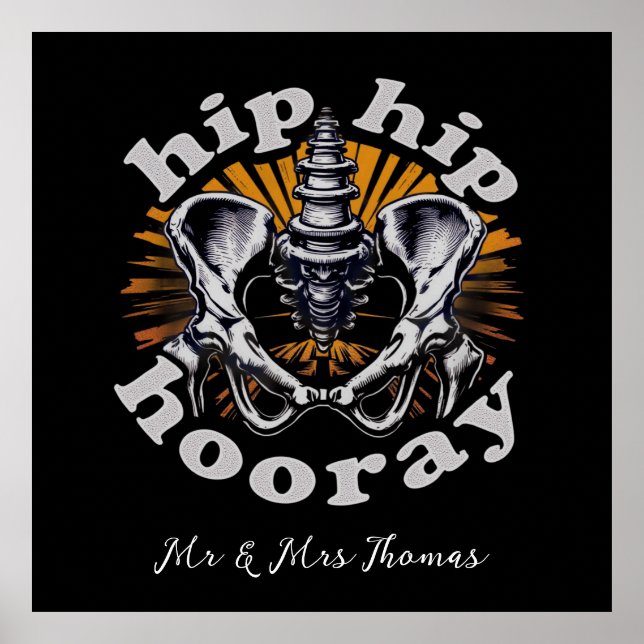 Affiche Hip Hip Hop Funny Hip Chirurgie de remplacement de (Devant)