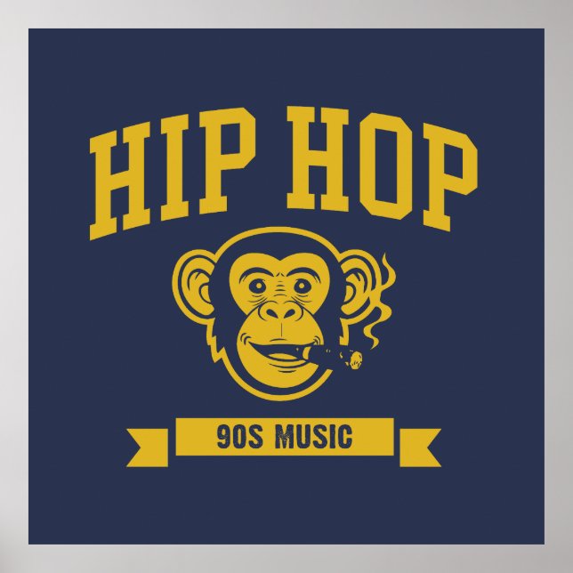 Affiche Hip Hop 90s music (Devant)