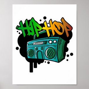 Affiche Hip hop Dance Street Art Graffiti Spray Peinture D