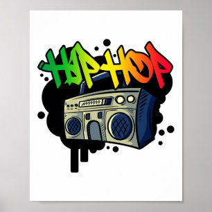Affiche Hip hop Dance Street Art Graffiti Spray Peinture D