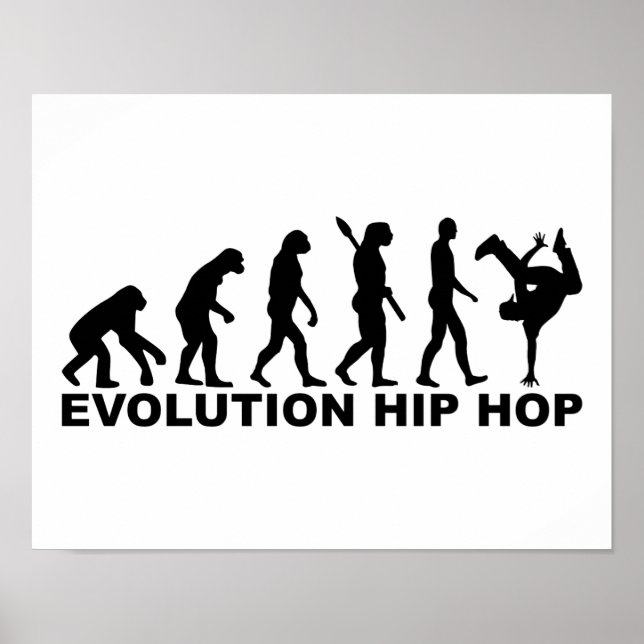 Affiche Hip hop de l'évolution (Devant)