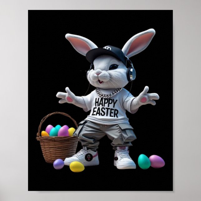 Affiche Hip-hop Lapin de Pâques (Devant)