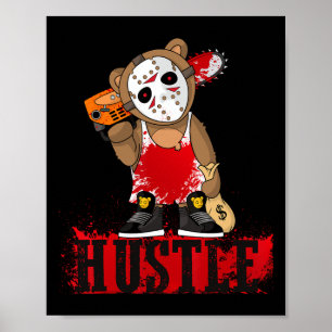Affiche Hip hop Lover Hockey Mask Teddy Bear Fun Entrepren