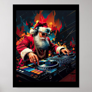 Affiche Hip hop Père Noël Dj Noël 2
