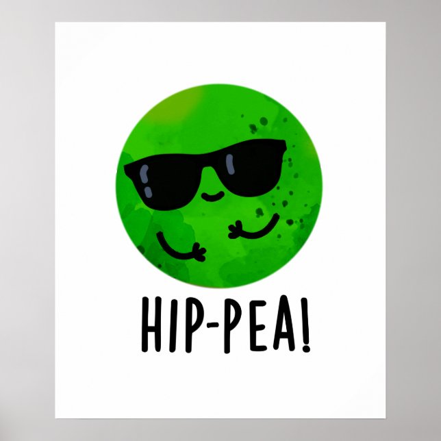 Affiche Hip-Pea amusant Hip Pea Pun (Devant)