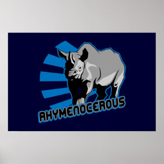 Affiche hiphopapotamus rhyménoïque