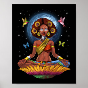 Affiche Hippie africaine Yoga
