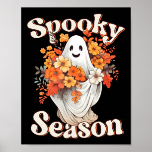 Affiche Hippie rétro Halloween mignonne Feu Saison Éffraya