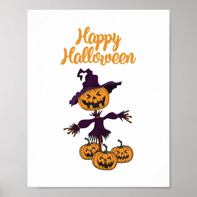 Affiche Hippo de vacances Halloween sorcière Hippo Hippo (Devant)
