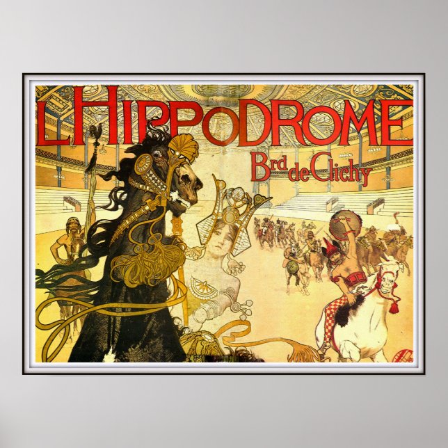 Affiche Hippodrome Boulevard De Clichy French Circus (Devant)