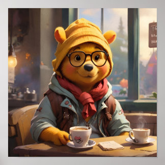 Affiche Hipster Winnie l'Ourson 1