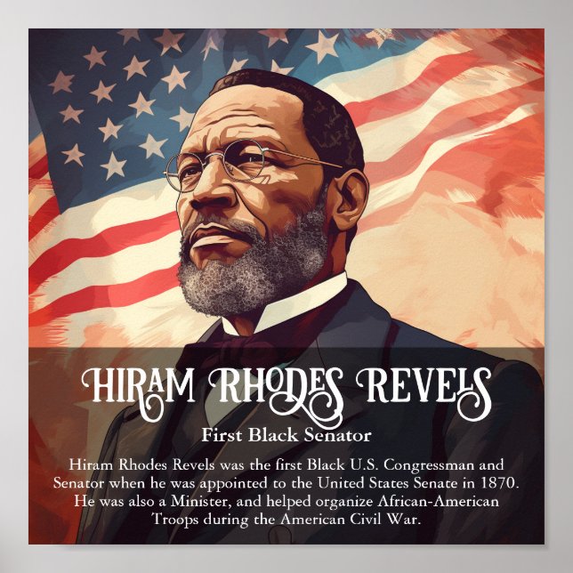 Affiche Hiram Rhodes Reveilles Le Mois de l'Histoire Noire (Devant)