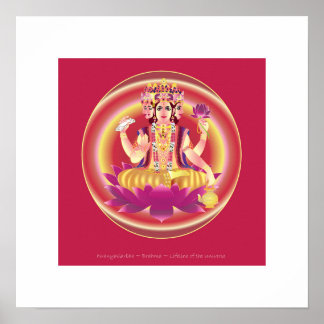 Affiche hiranyaGarbha ~ Brahma ~ dieu créateur