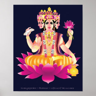 Affiche hiranyaGarbha ~ Brahma ~ Lifeline de l'Univers