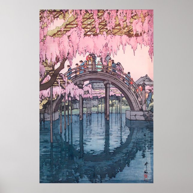 Affiche Hiroshi Yoshida – Pont Kameido (1927) (Devant)
