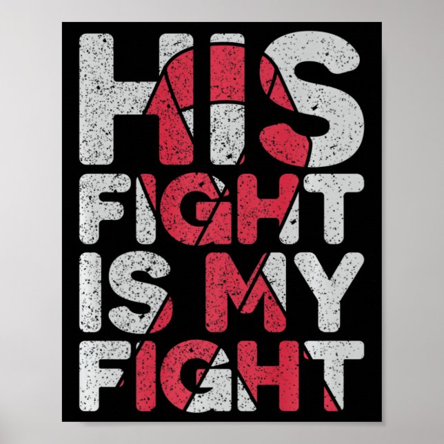 Affiche His Fight Is My Fight Brain Aneurysm Support  (Devant)