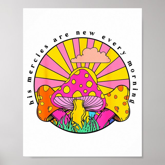 Affiche His Mercies Are New Every Morning Christian Faith  (Devant)