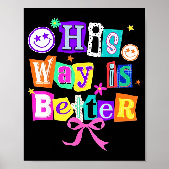 Affiche His Way Is Better Christian Coquette Aesthetic You (Devant)