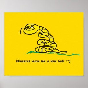 Affiche Hisssss Laissez-moi tranquille les gars Parodie de
