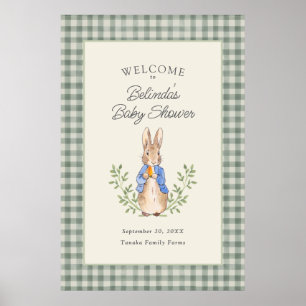 Affiche Histoire Classique de Lapin de Baby Shower Bienven