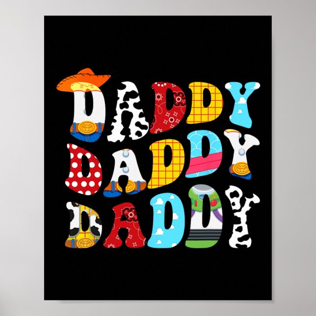 Affiche Histoire Daddy Toy Boy Histoire Papa Fête des père (Devant)