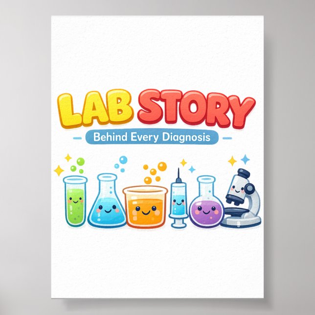 Affiche Histoire de laboratoire derrière chaque diagnostic (Devant)