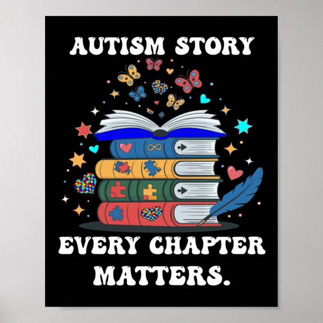 Affiche Histoire de l'autisme Chaque Chapitre S Soutien Éd (Devant)