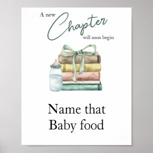 Affiche Histoire de livre pour bébé Fête prénatale Nourrit