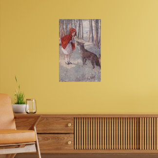 Affiche Histoire de Petit Chaperon Rouge vintage