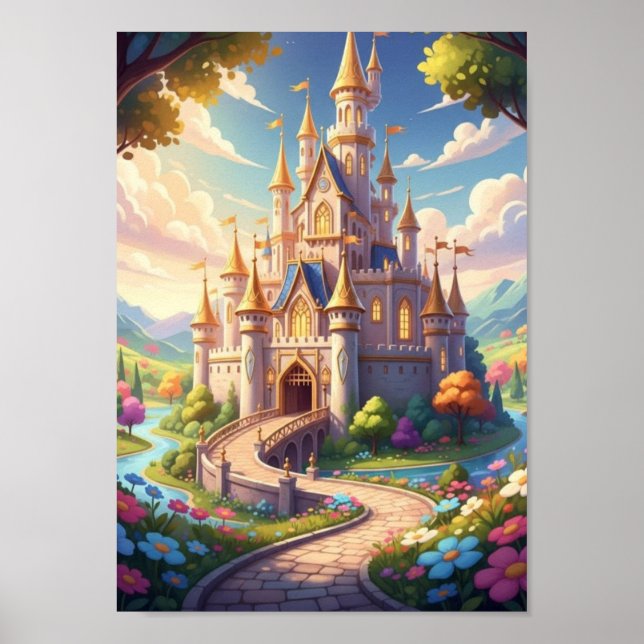Affiche Histoire de Royaume de Château de Conte de Fées Cl (Devant)