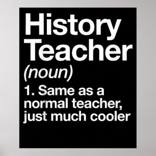 Affiche Histoire Définition de l'enseignant Retour école P