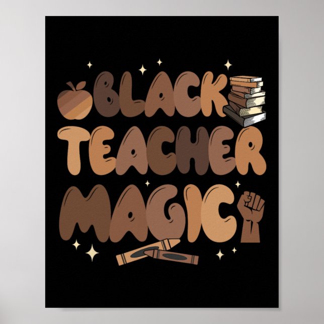 Affiche Histoire des enseignants noirs Magie Éducation Mel (Devant)