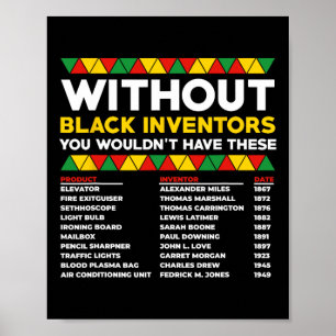 Affiche Histoire des inventeurs noirs oubliés Histoire des