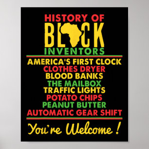 Affiche Histoire des inventeurs noirs oubliés Histoire des